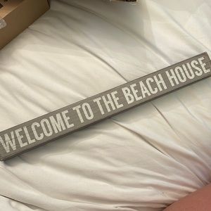 Beach house sign